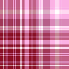 Seamless pattern in vine, pink and white colors for plaid, fabric, textile, clothes, tablecloth and other things. Vector image.