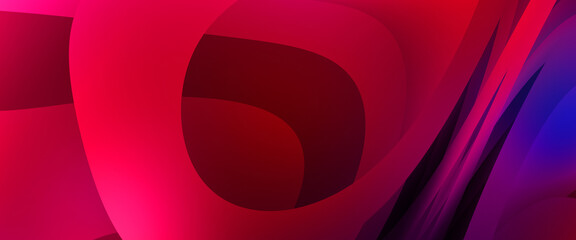 Abstract background with colorful gradient. Vibrant graphic wallpaper with stripes design. Fluid 2D illustration of modern movement.