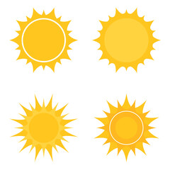 Sun icon set
