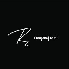 Rc handwritten logo for identity