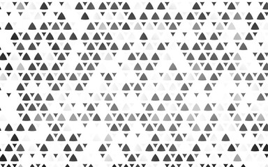 Light Silver, Gray vector seamless background with triangles.