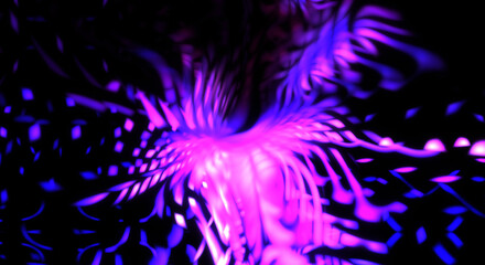 Light particle trails. Light explosion star with glowing particles and lines. Beautiful moving abstract rays background.