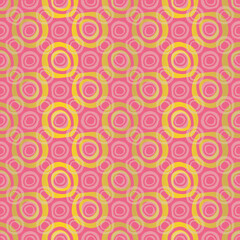 Geometric circle optical illusion seamless pattern. Modern stylish texture.