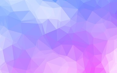 Light Pink, Blue vector abstract mosaic backdrop.