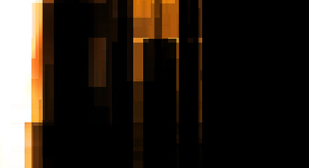 Layers of colorful and vibrant geometrical shapes. Digital illustration of a tech layout. Futuristic design template.