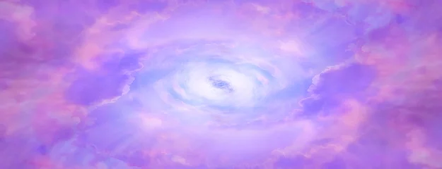 Door stickers purple Universe sky swirls abstract background, blurred clouds sky