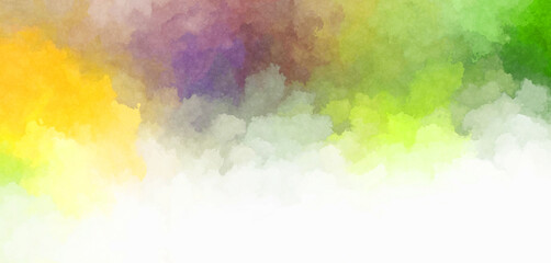 Fototapeta premium Watercolor painted background. Abstract Illustration wallpaper. Brush stroked painting. 2D Illustration.