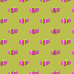 Gift seamless pattern background