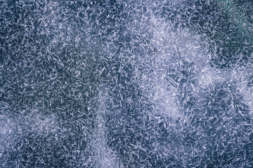 Ice frozen winter textured cold blue north background - 399487674