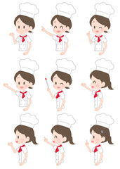 シェフ　コック　表情セット