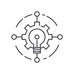 Insight icon, linear isolated illustration, thin line vector, web design sign, outline concept symbol with editable stroke on white background.