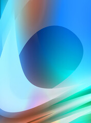 Abstract background with colorful gradient. Vibrant graphic wallpaper with stripes design. Fluid 2D illustration of modern movement.