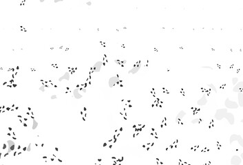 Light Silver, Gray vector texture with random forms.