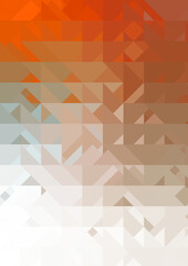 Intersecting shapes design on white background. Abstract minimalistic wallpaper. Colorful geometric template.