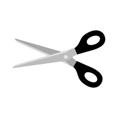 Scissors icon on white background.