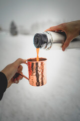 Kaffee im Winter