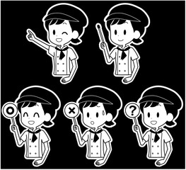 パティシエ　カフェ　ポインター　セット