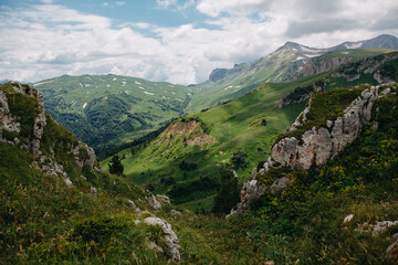 Fototapeta na wymiar The nature of the Caucasus. Mountain landscapes