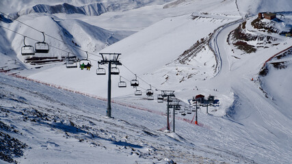 Fototapeta na wymiar Erzurum Palandoken Ski Center