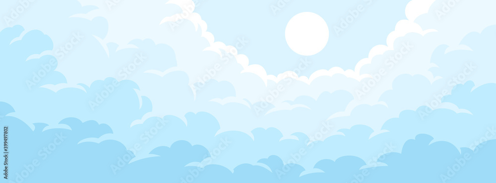 Wall mural Cloudy sky background