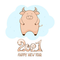 Little Bull and Happy New Year
