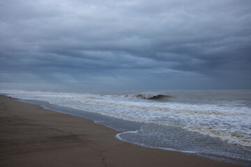 Seascape in a stormy weather