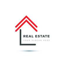 
Real estate logo template. Flat design. Eps 10 vector illustration.