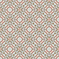 Geometric seamless pattern, ornament, abstract colorful background, fashion print small shapes, vector texture for wallpaper, fabric, textile, decoration.