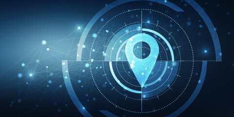 2d rendering Red map pointer