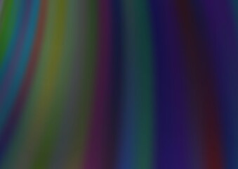 Dark Black vector pattern with lines, ovals.