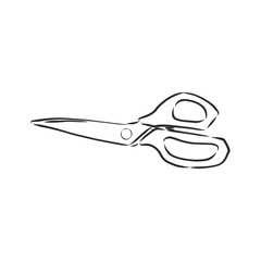 Doodle style scissors illustration. Scissors vector sketch illustration
