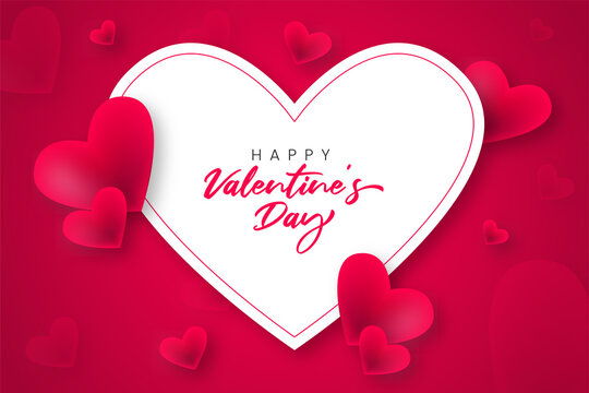 Valentine's day background with balloons heart pattern. Wallpaper, flyers, invitations, posters, brochures, banners.