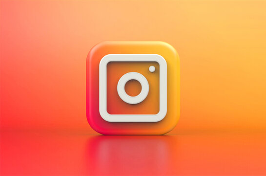 Instagram Logo 3d Rendering Illustration