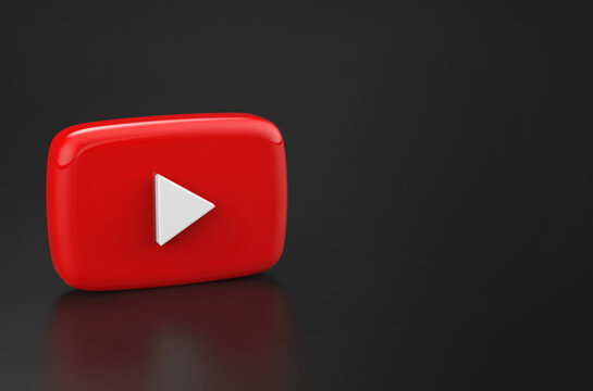 Youtube Logo 3d Rendering Illustration
