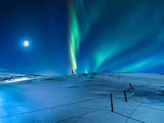 aurora boreal en Islandia 