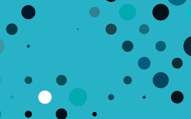 Light BLUE vector background with bubbles.