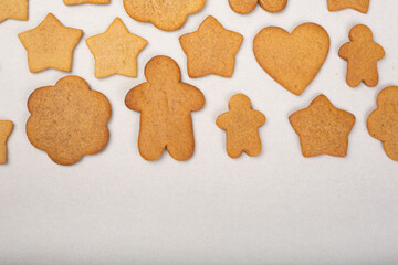Gingerbread cookie background
