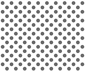 Black and white polka dot pattern. polka dot wave background vector