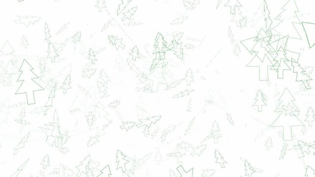 Albero di Natale simbolo festivo con effetto grafico. 
