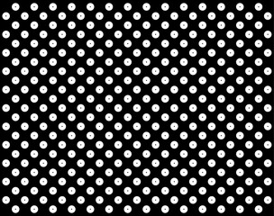 Black and white polka dot pattern. polka dot wave background vector
