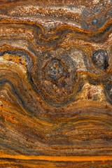Fototapeta premium metal surface with curly rust, stains of different degrees of oxidation