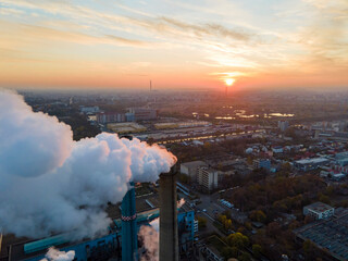 Power station in Bucharest, Romania