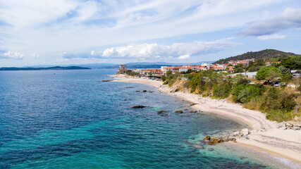 Aegean sea cost of Greece, Ouranoupolis