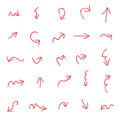 Arrow icon set isolated on background. Trendy vector collection. Different arrow icons in flat style. Creative arrows template for web site, app, graphic design, ui and logo. Arrow vector symbol