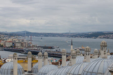 View of the bay in Istanbul (Turkey)