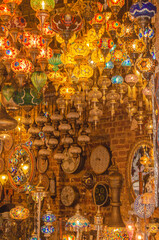 Souvenir shop in Istanbul (Turkey)