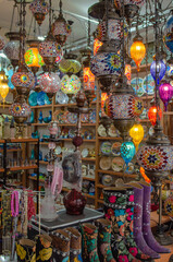 Souvenir shop in Istanbul (Turkey)