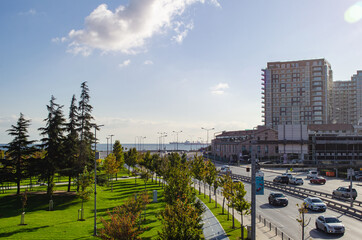 Cityscape in Istanbul in Turkey