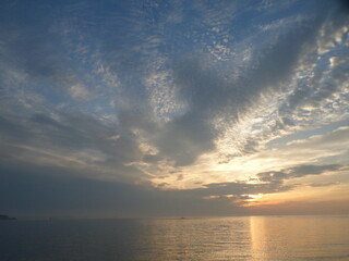 sunrise over the sea