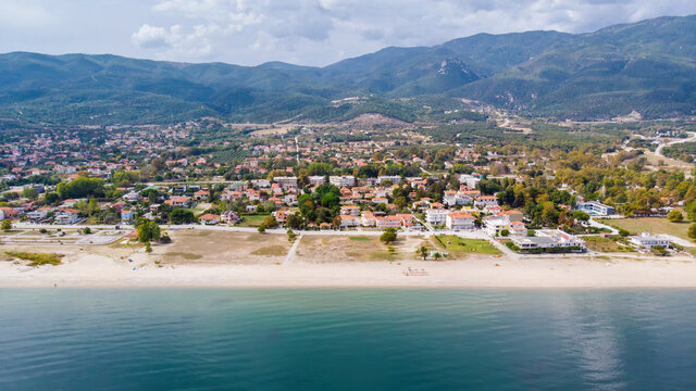 Aegean sea coast in Asprovalta, Greece